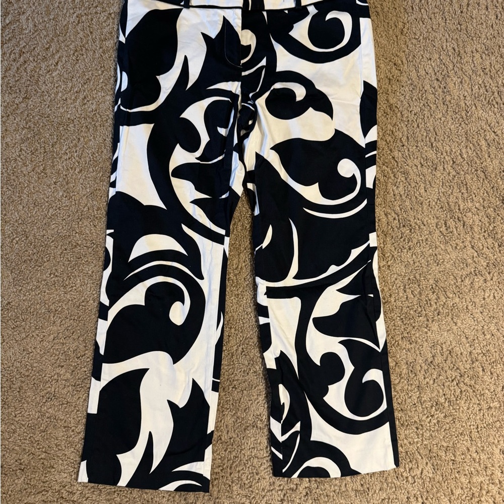 Black and White Patterned Pants